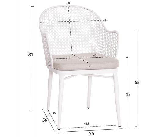 ΣΕΤ LOUNGE 3TMX ΕΞ.ΧΩΡΟΥ OREGO HM21106.02 ΑΛΟΥΜΙΝΙΟ ΣΕ ΛΕΥΚΟ - ΣΕΤ ΣΑΛΟΝΙΑ στο Milonadakis.gr