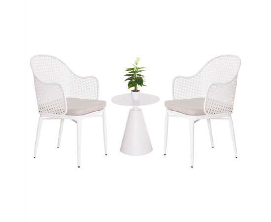 ΣΕΤ LOUNGE 3TMX ΕΞ.ΧΩΡΟΥ OREGO HM21106.02 ΑΛΟΥΜΙΝΙΟ ΣΕ ΛΕΥΚΟ - ΣΕΤ ΣΑΛΟΝΙΑ στο Milonadakis.gr