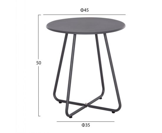 ΣΕΤ LOUNGE 3TMX ΕΞ.ΧΩΡΟΥ OREGO HM21107.01 ΑΛΟΥΜΙΝΙΟ & ΜΕΤΑΛΛΟ ΣΕ ΣΚΟΥΡΟ ΓΚΡΙ - ΣΕΤ ΣΑΛΟΝΙΑ στο Milonadakis.gr