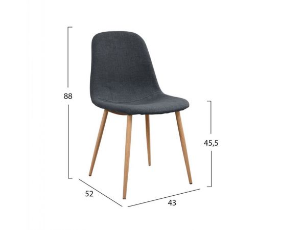 ΣΕΤ ΤΡΑΠΕΖΑΡΙΑΣ 5ΤΜΧ KELVIN HM21116 ΤΡΑΠΕΖΙ ΜΕ ΚΑΡΕΚΛΕΣ ΜΕΤΑΛΛΙΚΕΣ ΜΕ ΥΦΑΣΜΑ - ΤΡΑΠΕΖΑΡΙΕΣ στο Milonadakis.gr