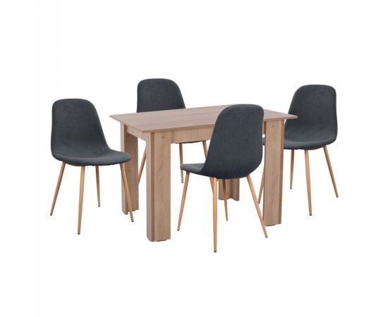 ΣΕΤ ΤΡΑΠΕΖΑΡΙΑΣ 5ΤΜΧ KELVIN HM21116 ΤΡΑΠΕΖΙ ΜΕ ΚΑΡΕΚΛΕΣ ΜΕΤΑΛΛΙΚΕΣ ΜΕ ΥΦΑΣΜΑ - ΤΡΑΠΕΖΑΡΙΕΣ στο Milonadakis.gr