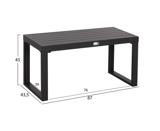 ΤΡΑΠΕΖΑΚΙ ΞΑΠΛΩΣΤΡΑΣ SENTRY HM6275.03 ΑΛΟΥΜΙΝΙΟ ΣΕ ΣΚΟΥΡΟ ΓΚΡΙ 87x43,5x45Υεκ. - ΤΡΑΠΕΖΙΑ ΕΞ. ΧΩΡΟΥ στο Milonadakis.gr