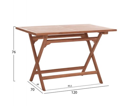 ΤΡΑΠΕΖΙ ΠΤΥΣΣΟΜΕΝΟ ΟΡΘΟΓΩΝΙΟ ERIS HM18117 ΞΥΛΟ TEAK--ΦΥΣΙΚΟ 120x70x76Υεκ. - ΤΡΑΠΕΖΙΑ ΕΞ. ΧΩΡΟΥ στο Milonadakis.gr