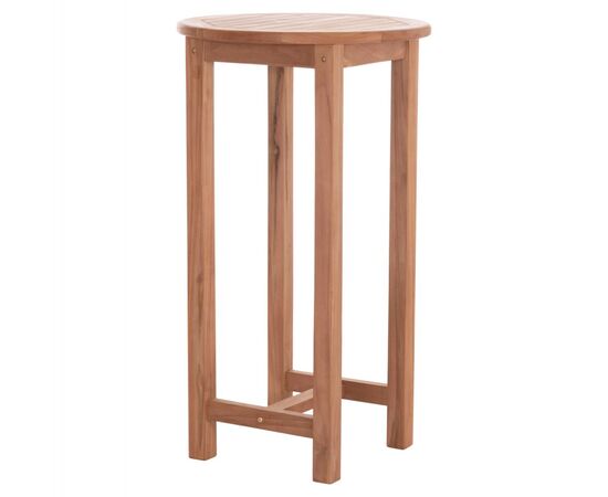ΤΡΑΠΕΖΙ/ΣΤΑΝΤ ΜΠΑΡ ΣΤΡΟΓΓΥΛΟ PRESSCOT HM18114 ΞΥΛΟ TEAK--ΦΥΣΙΚΟ Φ60x105Υεκ. - ΤΡΑΠΕΖΙΑ ΕΞ. ΧΩΡΟΥ στο Milonadakis.gr