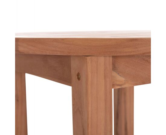 ΤΡΑΠΕΖΙ/ΣΤΑΝΤ ΜΠΑΡ ΣΤΡΟΓΓΥΛΟ PRESSCOT HM18114 ΞΥΛΟ TEAK--ΦΥΣΙΚΟ Φ60x105Υεκ. - ΤΡΑΠΕΖΙΑ ΕΞ. ΧΩΡΟΥ στο Milonadakis.gr