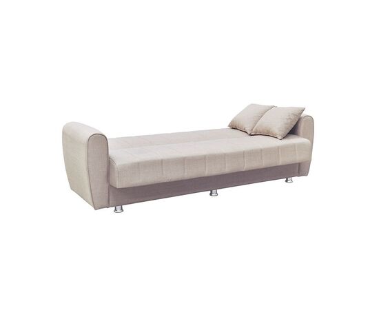 ELVA LIGHT BROWN ΥΦΑΣΜΑ 3ΘΕΣΙΟΣ ΚΑΝΑΠΕΣ/ΚΡΕΒΑΤΙ ΜΕ ΑΠΟΘ.ΧΩΡΟ 210X80εκ. - ΚΑΝΑΠΕΔΕΣ-ΣΑΛΟΝΙΑ στο Milonadakis.gr