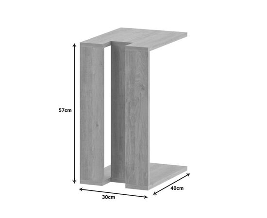 Βοηθητικό τραπέζι Muju pakoworld σε μόκα απόχρωση 40x30x57εκ - ΤΡΑΠΕΖΙΑ ΚΟΥΖΙΝΑΣ στο Milonadakis.gr