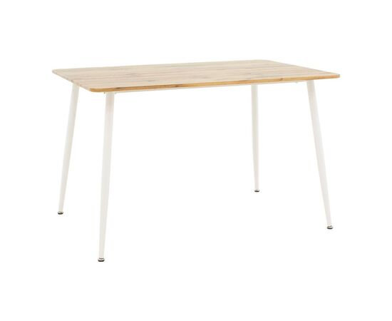 Τραπεζαρία Cuba-Caron pakoworld σετ 5τεμ sonoma-λευκό 120x80x75εκ - ΤΡΑΠΕΖΑΡΙΕΣ στο Milonadakis.gr