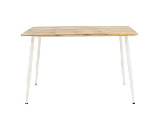 Τραπεζαρία Cuba-Caron pakoworld σετ 5τεμ sonoma-λευκό 120x80x75εκ - ΤΡΑΠΕΖΑΡΙΕΣ στο Milonadakis.gr