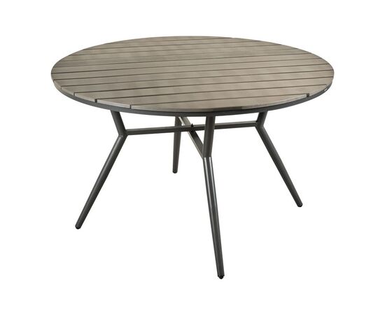 Τραπεζαρία Appa-Moly σετ 5τεμ pakoworld αλουμίνιο και plywood σε ανθρακί απόχρωση Φ120x74εκ - ΣΕΤ ΤΡΑΠΕΖΑΡΙΕΣ στο Milonadakis.gr