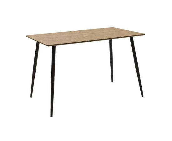 Τραπεζαρία Cuba-Julita pakoworld σετ 5τεμ MDF sonoma-μαύρο-φυσικό 120x70x76εκ - ΤΡΑΠΕΖΑΡΙΕΣ στο Milonadakis.gr