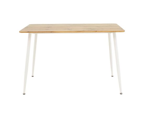 Τραπεζαρία Cuba-Parker pakoworld σετ 5τεμ sonoma-λευκό 120x80x75εκ - ΤΡΑΠΕΖΑΡΙΕΣ στο Milonadakis.gr