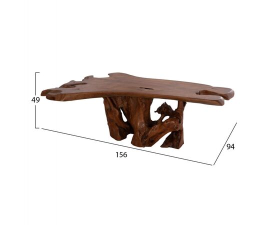 ΤΡΑΠΕΖΙ ΣΑΛΟΝΙΟΥ ANGELICA HM18303 ΞΥΛΟ TEAK--ΣΚΟΥΡΟ ΚΑΦΕ 156x94x49Υεκ. - ΤΡΑΠΕΖΙΑ ΚΟΥΖΙΝΑΣ στο Milonadakis.gr