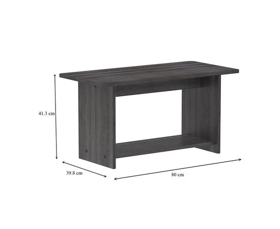Τραπέζι Kumba pakoworld σε ανθρακί-wenge απόχρωση 80x40x42εκ - ΤΡΑΠΕΖΑΚΙΑ ΣΑΛΟΝΙΟΥ στο Milonadakis.gr