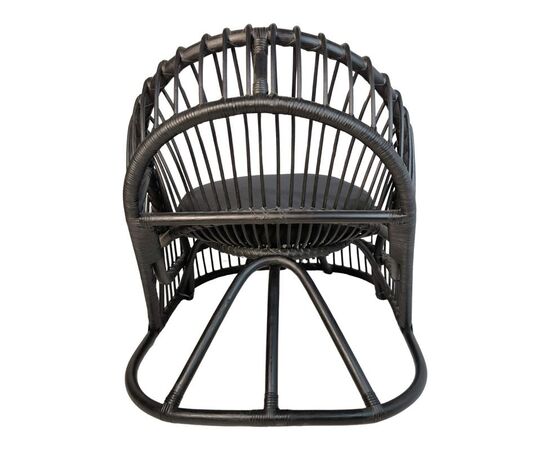 Πολυθρόνα Tromso paakoworld pe rattan σε μαύρη απόχρωση με μαύρο μαξιλάρι 80x85x98εκ - ΚΑΡΕΚΛΕΣ - ΠΟΛΥΘΡΟΝΕΣ ΕΣ. στο Milonadakis.gr