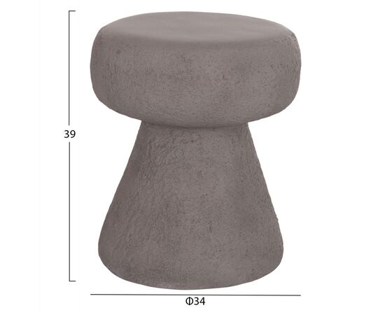 ΣΚΑΜΠΟ ΣΤΡΟΓΓΥΛΟ INTERON HM18171.03 FIBER CEMENT ΣΕ ΓΚΡΙ--Φ34x39Υεκ. - ΠΟΥΦ - ΣΚΑΜΠΟ - ΜΠΑΟΥΛΟ στο Milonadakis.gr
