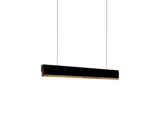 Φωτιστικό οροφής Rafmole pakoworld led μαύρο μέταλλο-ξύλο 120x7.5εκ - ΦΩΤΙΣΤΙΚΑ ΟΡΟΦΗΣ στο Milonadakis.gr
