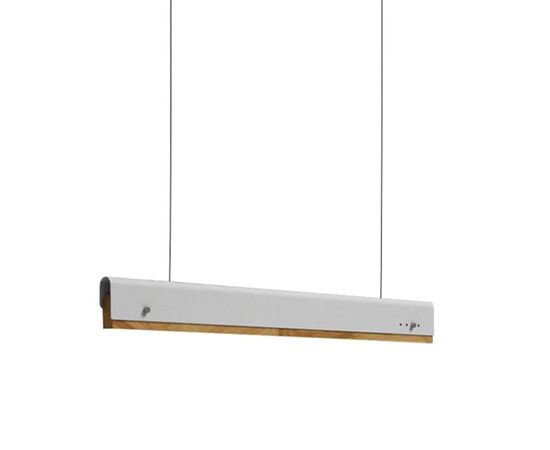 Φωτιστικό οροφής Rafmole pakoworld Led λευκό μέταλλο-ξύλο 120x7.5εκ - ΦΩΤΙΣΤΙΚΑ ΟΡΟΦΗΣ στο Milonadakis.gr