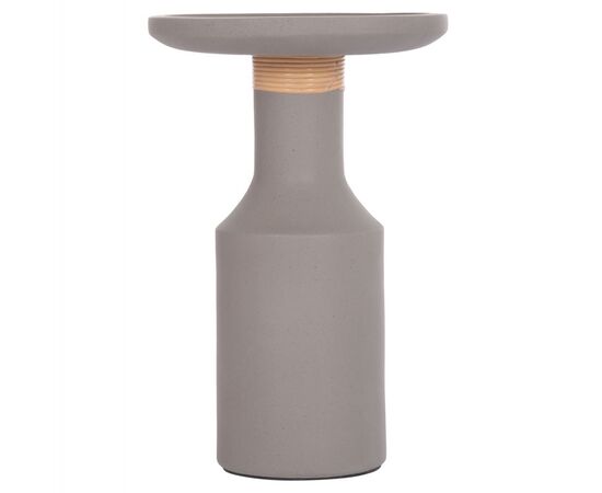 ΒΟΗΘΗΤΙΚΟ ΤΡΑΠΕΖΙ TRED(T) HM18169.03 FIBER CEMENT ΓΚΡΙ-ΦΥΣΙΚΟ RATTAN--Φ40x61Υεκ. - ΤΡΑΠΕΖΙΑ ΚΟΥΖΙΝΑΣ στο Milonadakis.gr