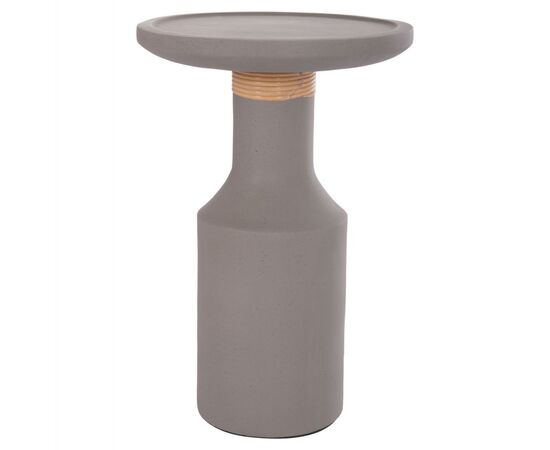 ΒΟΗΘΗΤΙΚΟ ΤΡΑΠΕΖΙ TRED(T) HM18169.03 FIBER CEMENT ΓΚΡΙ-ΦΥΣΙΚΟ RATTAN--Φ40x61Υεκ. - ΤΡΑΠΕΖΙΑ ΚΟΥΖΙΝΑΣ στο Milonadakis.gr