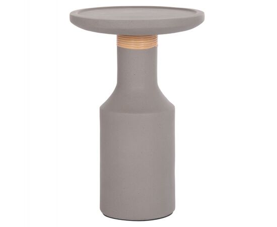 ΒΟΗΘΗΤΙΚΟ ΤΡΑΠΕΖΙ TRED(T) HM18169.03 FIBER CEMENT ΓΚΡΙ-ΦΥΣΙΚΟ RATTAN--Φ40x61Υεκ. - ΤΡΑΠΕΖΙΑ ΚΟΥΖΙΝΑΣ στο Milonadakis.gr
