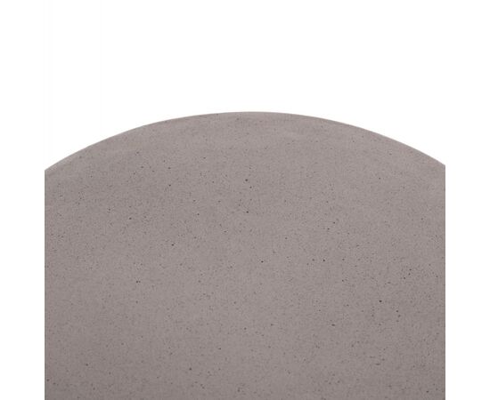 ΒΟΗΘΗΤΙΚΟ ΤΡΑΠΕΖΙ ΣΤΡΟΓΓΥΛΟ DELIA HM18167.03 FIBER CEMENT ΓΚΡΙ & RATTAN Φ40x45Υεκ - ΤΡΑΠΕΖΙΑ ΚΟΥΖΙΝΑΣ στο Milonadakis.gr