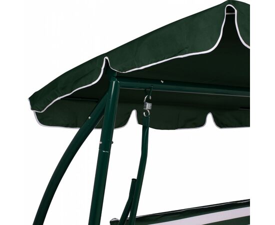 ΚΟΥΝΙΑ 3ΘΕΣΙΑ WALSH ΚΡΕΒΑΤΙ HM5050 ΠΡΑΣΙΝΟ-ΛΕΥΚΟ 211x117x175 cm - ΚΟΥΝΙΕΣ - ΦΩΛΙΕΣ στο Milonadakis.gr