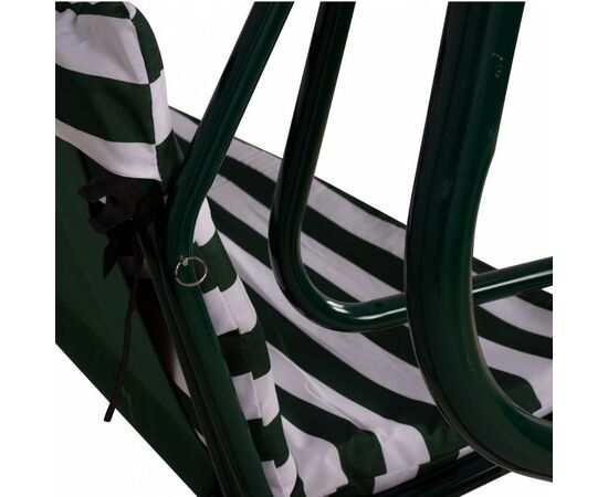ΚΟΥΝΙΑ 3ΘΕΣΙΑ WALSH ΚΡΕΒΑΤΙ HM5050 ΠΡΑΣΙΝΟ-ΛΕΥΚΟ 211x117x175 cm - ΚΟΥΝΙΕΣ - ΦΩΛΙΕΣ στο Milonadakis.gr
