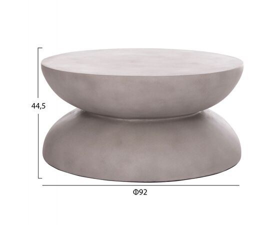 ΤΡΑΠΕΖΙ ΣΑΛΟΝΙΟΥ ANNA HM18158.03 FIBER CEMENT ΣΕ ΓΚΡΙ--Φ92x44.5Υεκ - ΤΡΑΠΕΖΙΑ ΚΟΥΖΙΝΑΣ στο Milonadakis.gr