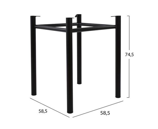 ΒΑΣΗ ΚΟΛΟΝΑΤΗ 4 ΠΟΔΙΑ ΓΙΑ ΕΠΙΦΑΝΕΙΑ 70x70 Η/Β 652-070 - ΒΑΣΕΙΣ ΤΡΑΠΕΖΙΩΝ στο Milonadakis.gr