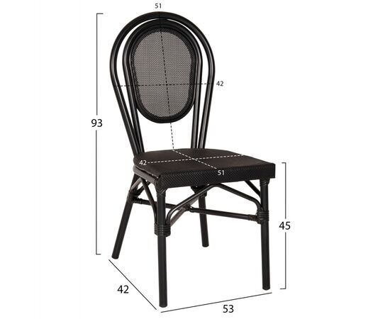 ΚΑΡΕΚΛΑ ΑΛΟΥΜΙΝΙΟΥ TRENT BAMBOO LOOK ΜΕ TEXTLINE 45x57x88 εκ. HM5052 - ΚΑΡΕΚΛΕΣ - ΠΟΛΥΘΡΟΝΕΣ στο Milonadakis.gr