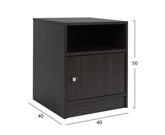 ΚΟΜΟΔΙΝΟ ΜΕΛΑΜΙΝΗΣ MALORY HM2205.01 ZEBRANO 40x40x50 - ΚΟΜΟΔΙΝΑ στο Milonadakis.gr