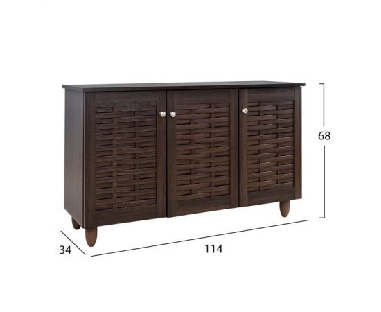 ΠΑΠΟΥΤΣΟΘΗΚΗ-ΝΤΟΥΛΑΠΙ 3 ΠΟΡΤΕΣ IGGY HM2211.01 WENGE 114Χ34Χ68εκ. - ΝΤΟΥΛΑΠΙΑ - ΠΑΠΟΥΤΣΟΘΗΚΕΣ στο Milonadakis.gr