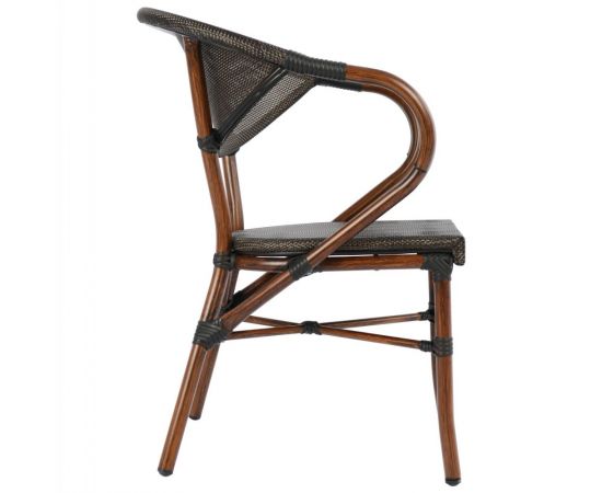 ΠΟΛΥΘΡΟΝΑ ΑΛΟΥΜΙΝΙΟΥ CLAY BAMBOO LOOK ΚΑΦΕ ΜΕ TEXTLINE HM5025 60,5x59x81 cm - ΚΑΡΕΚΛΕΣ - ΠΟΛΥΘΡΟΝΕΣ στο Milonadakis.gr