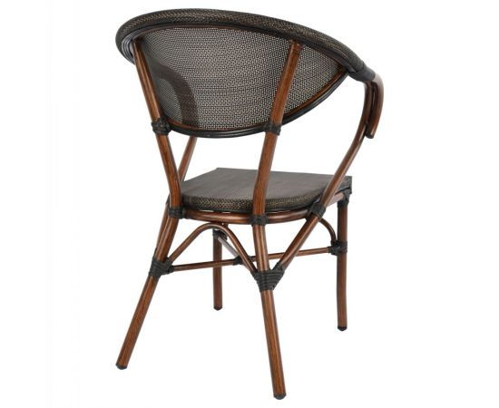 ΠΟΛΥΘΡΟΝΑ ΑΛΟΥΜΙΝΙΟΥ CLAY BAMBOO LOOK ΚΑΦΕ ΜΕ TEXTLINE HM5025 60,5x59x81 cm - ΚΑΡΕΚΛΕΣ - ΠΟΛΥΘΡΟΝΕΣ στο Milonadakis.gr
