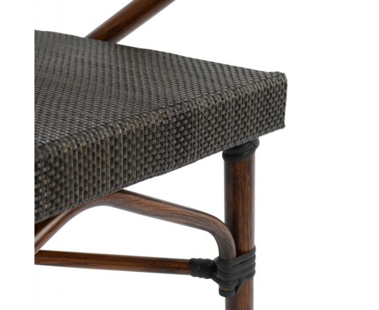 ΠΟΛΥΘΡΟΝΑ ΑΛΟΥΜΙΝΙΟΥ CLAY BAMBOO LOOK ΚΑΦΕ ΜΕ TEXTLINE HM5025 60,5x59x81 cm - ΚΑΡΕΚΛΕΣ - ΠΟΛΥΘΡΟΝΕΣ στο Milonadakis.gr