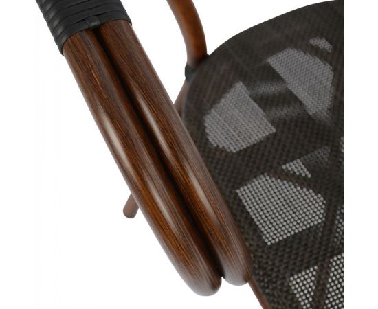 ΠΟΛΥΘΡΟΝΑ ΑΛΟΥΜΙΝΙΟΥ CLAY BAMBOO LOOK ΚΑΦΕ ΜΕ TEXTLINE HM5025 60,5x59x81 cm - ΚΑΡΕΚΛΕΣ - ΠΟΛΥΘΡΟΝΕΣ στο Milonadakis.gr