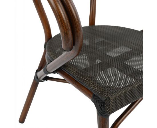 ΠΟΛΥΘΡΟΝΑ ΑΛΟΥΜΙΝΙΟΥ CLAY BAMBOO LOOK ΚΑΦΕ ΜΕ TEXTLINE HM5025 60,5x59x81 cm - ΚΑΡΕΚΛΕΣ - ΠΟΛΥΘΡΟΝΕΣ στο Milonadakis.gr