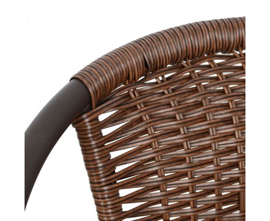 ΠΟΛΥΘΡΟΝΑ ΚΑΡΕΚΛΑ CAMEL HM5015.02 ΚΑΦΕ ΜΕΤΑΛΛΙΚΗ ΜΕ WICKER ΚΑΦΕ 48x48-53x72 cm - ΚΑΡΕΚΛΕΣ - ΠΟΛΥΘΡΟΝΕΣ στο Milonadakis.gr