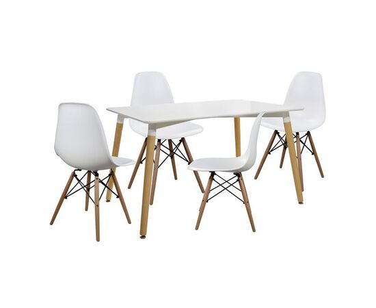 ΣΕΤ ΤΡΑΠΕΖΑΡΙΑ 5Τ ΤΡΑΠΕΖΙ MINIMAL 120Χ80-TWIST ΛΕΥΚΕΣ HM10080.01 - ΤΡΑΠΕΖΑΡΙΕΣ στο Milonadakis.gr