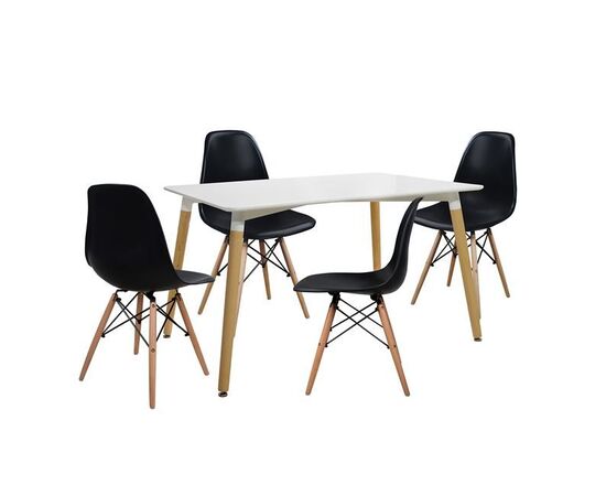 ΣΕΤ ΤΡΑΠΕΖΑΡΙΑ 5Τ ΤΡΑΠΕΖΙ MINIMAL 120x80x73 cm-TWIST ΜΑΥΡΕΣ HM10080.02 - ΤΡΑΠΕΖΑΡΙΕΣ στο Milonadakis.gr