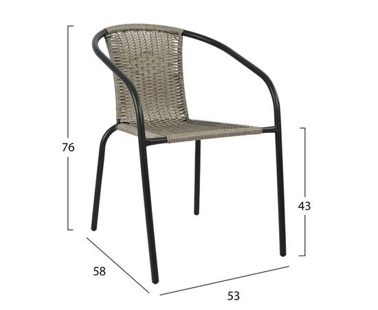 ΣΕΤ ΤΡΑΠΕΖΑΡΙΑΣ 3ΤΜΧ ΜΕ 2 ΚΑΡΕΚΛΕΣ & ΤΡΑΠΕΖΙ 70x70 HM5182.01 - ΣΕΤ ΤΡΑΠΕΖΑΡΙΕΣ στο Milonadakis.gr