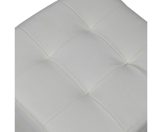 ΣΚΑΜΠΟ ΜΕ ΑΠΟΘΗΚΕΥΤΙΚΟ ΧΩΡΟ PU ΛΕΥΚΟ CUBE HM224.02 36,5x36,5x36Υεκ. - ΠΟΥΦ - ΣΚΑΜΠΟ - ΜΠΑΟΥΛΟ στο Milonadakis.gr