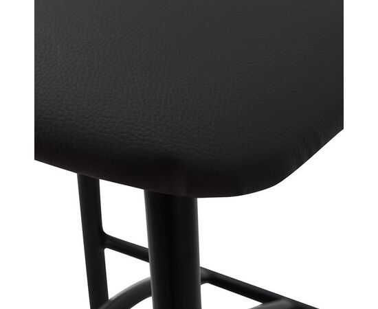 ΣΚΑΜΠΩ ΜΠΑΡ  ΜΑΥΡΟ ΜΕΤΑΛΛΙΚΟ ΚΥΜΑ ΜΕ PU ΚΑΦΕ 40x44x114 εκ - ΣΚΑΜΠΟ ΜΠΑΡ στο Milonadakis.gr