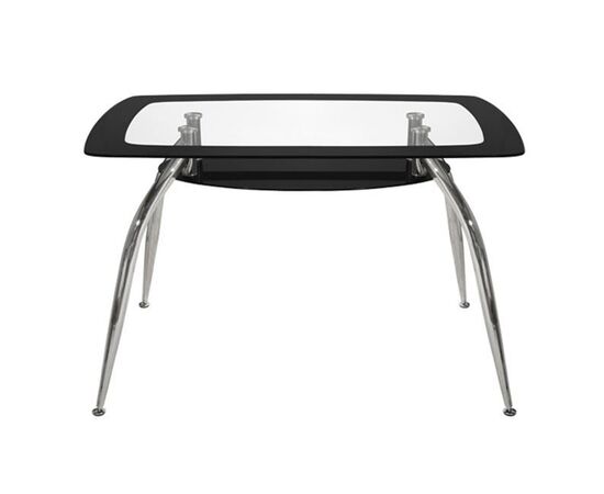 ΤΡΑΠΕΖΙ NORRIS 120Χ75Χ75ΕΚ HM0086.02 ΓΥΑΛΙΝΟ ΜΑΥΡΟ - ΤΡΑΠΕΖΙΑ ΚΟΥΖΙΝΑΣ στο Milonadakis.gr