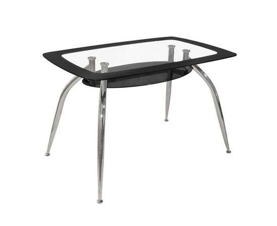 ΤΡΑΠΕΖΙ NORRIS 120Χ75Χ75ΕΚ HM0086.02 ΓΥΑΛΙΝΟ ΜΑΥΡΟ - ΤΡΑΠΕΖΙΑ ΚΟΥΖΙΝΑΣ στο Milonadakis.gr