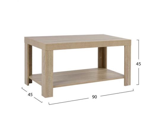 ΤΡΑΠΕΖΙ ΣΑΛΟΝΙΟΥ ΜΕΛΑΜΙΝΗΣ ALAYNA HM2207.02 SONAMA 90X45X45 εκ. - ΤΡΑΠΕΖΑΚΙΑ ΣΑΛΟΝΙΟΥ στο Milonadakis.gr