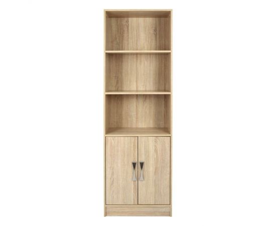 ΒΙΒΛΙΟΘΗΚΗ ΜΕΛΑΜΙΝΗΣ ENSLEY HM2027.03 SONAMA ΜΕ ΧΕΡΟΥΛΙ 60x30x180εκ - ΒΙΒΛΙΟΘΗΚΕΣ στο Milonadakis.gr