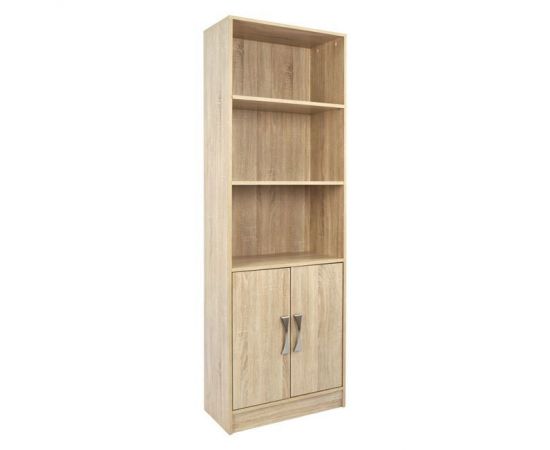 ΒΙΒΛΙΟΘΗΚΗ ΜΕΛΑΜΙΝΗΣ ENSLEY HM2027.03 SONAMA ΜΕ ΧΕΡΟΥΛΙ 60x30x180εκ - ΒΙΒΛΙΟΘΗΚΕΣ στο Milonadakis.gr