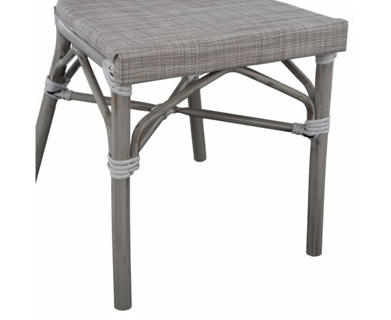 ΚΑΡΕΚΛΑ ΑΛΟΥΜΙΝΙΟΥ KASON BAMBOO LOOK ΠΑΤΙΝΑ ΓΚΡΙ ΜΕ TEXTLINE 45x57x88 εκ. HM5109 - ΚΑΡΕΚΛΕΣ - ΠΟΛΥΘΡΟΝΕΣ στο Milonadakis.gr